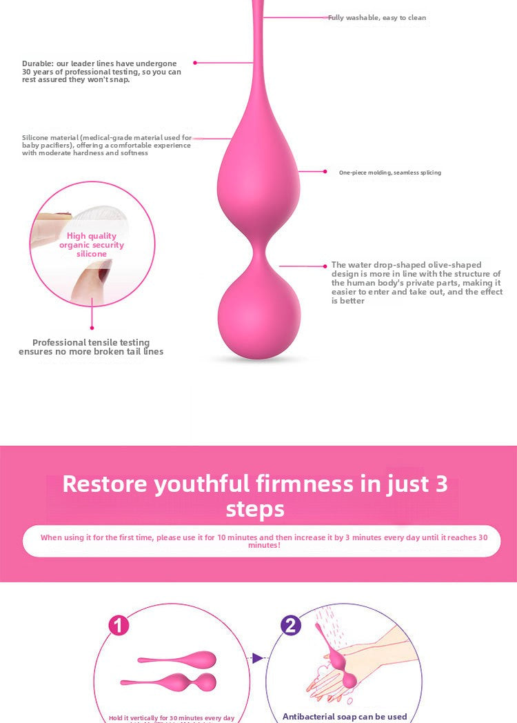 Vaginal Dumbbell Exercise Private Part Tightening Repair Shrink Ball Postpartum Recovery Set Female Adult Sex Toys