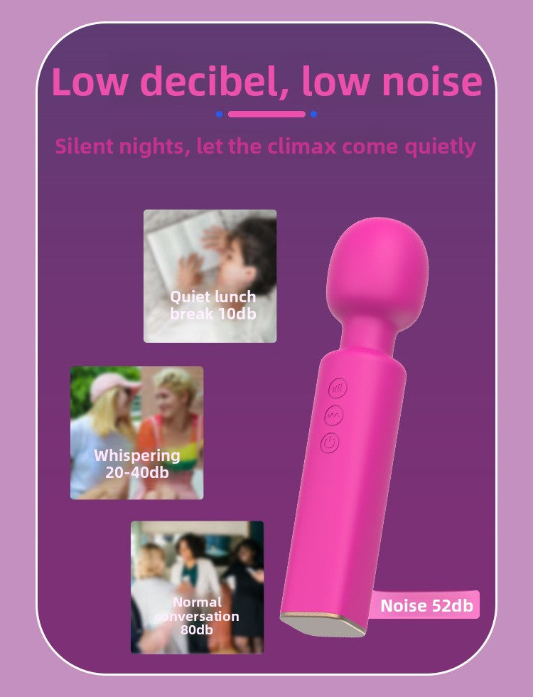Female AV Wand Vibration 20 Frequency 8 Speed Handheld Massage Wand USB Charging Foreign Trade Hot Selling Sex Toys
