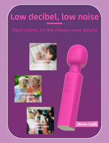 Female AV Wand Vibration 20 Frequency 8 Speed Handheld Massage Wand USB Charging Foreign Trade Hot Selling Sex Toys