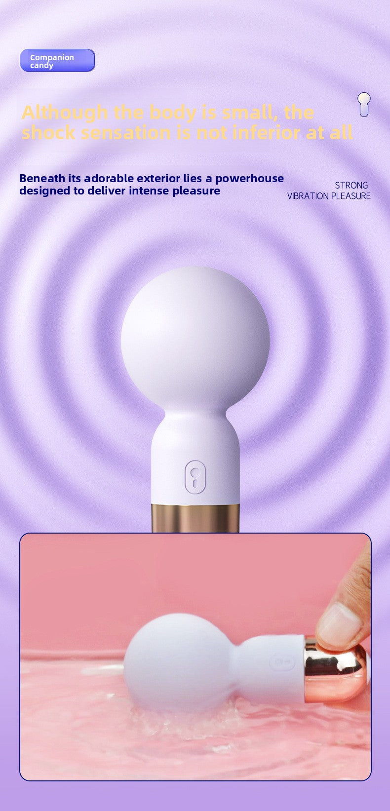 Mini Massage Stick Dormitory Silent Vibrator Female Masturbator Adult Clitoral Masturbation Massage AV Stick