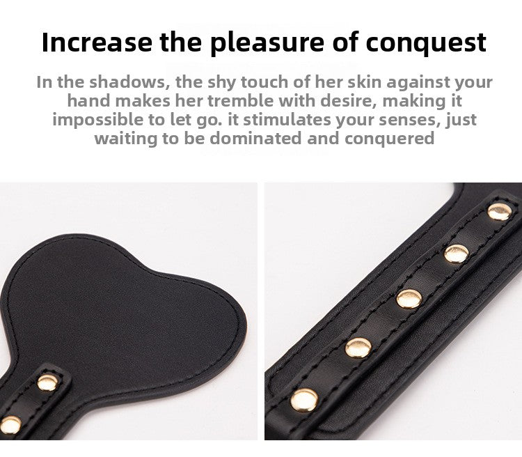 High-end SM Props Genuine Leather Collar Whip Female Slave Training Bondage Tools Mouth Gag Handcuffs