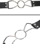 SM Sex Toys Forced Mouth Opening Iron Ring Mouth Gag SM Deep Throat Mouth Plug Alternative Sex Props Adult Sex Toys