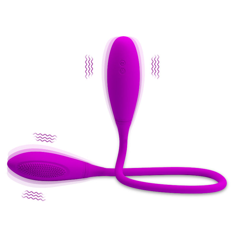 Double-Headed Vibrating AV Egg Female Clitoral Masturbator Instant Orgasm Adult Sex Toys Cross-Border