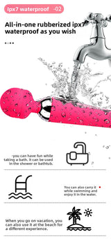 Female Vibrating Massager Masturbation Orgasm AV Vibrator Adult Couple Sex Toys