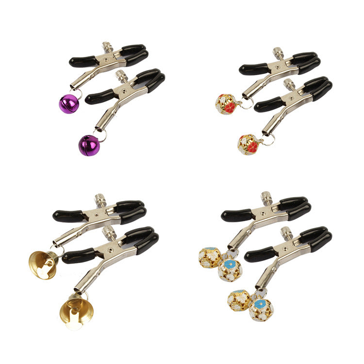 Sex SM Props Couple Flirting Fun Bell Nipple Clamps Female Masturbation Sex Toys Nipple Clamps