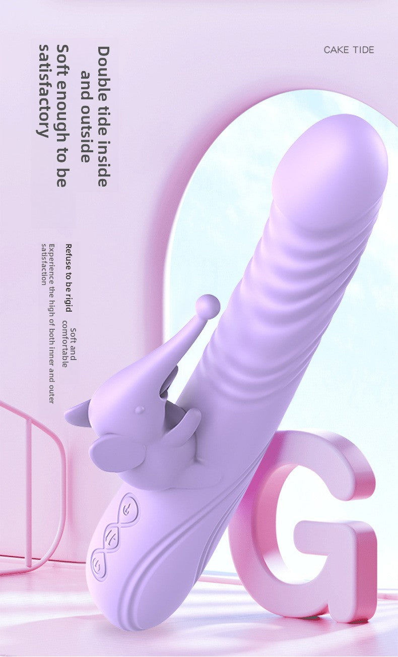 Automatic Heating Telescopic Tongue Licking G-Spot Instant Climax Vibrating Massager for Women Adult Masturbator