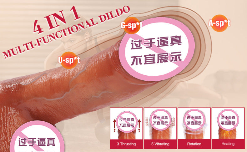 Adult Products Female Apparatus Fully Automatic Thrusting Telescopic Dildo Electric Machine Realistic Dildo Dildo