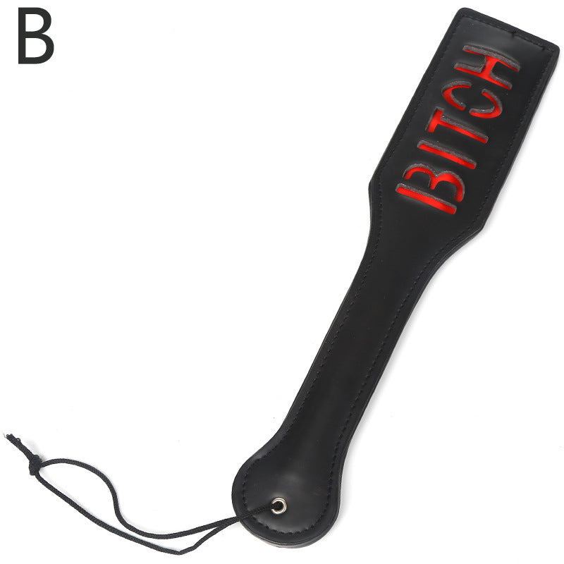Adult Sex Toys SM Props XOXO Leather Letter Spanker SP Punishment Training Sex Discipline Ruler Manufacturer