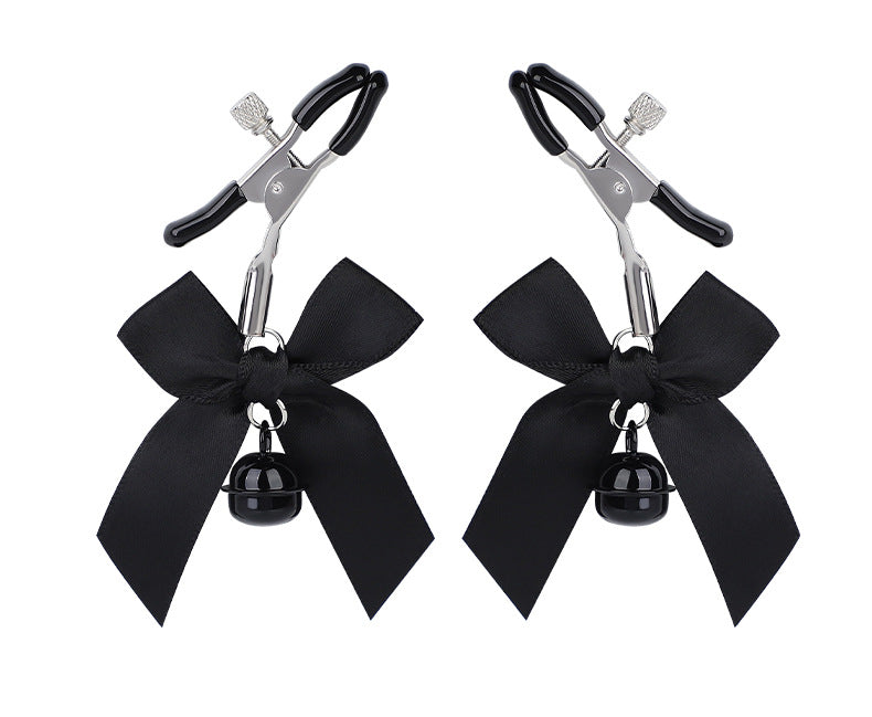 Sex Toys Props Bow Bell Nipple Clips Female Flirting Teasing Nipple Clips