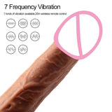Silicone Artificial Penis Electric Telescopic Soft Flesh Realistic Female Masturbator Fake Penis Adult Sex Toys