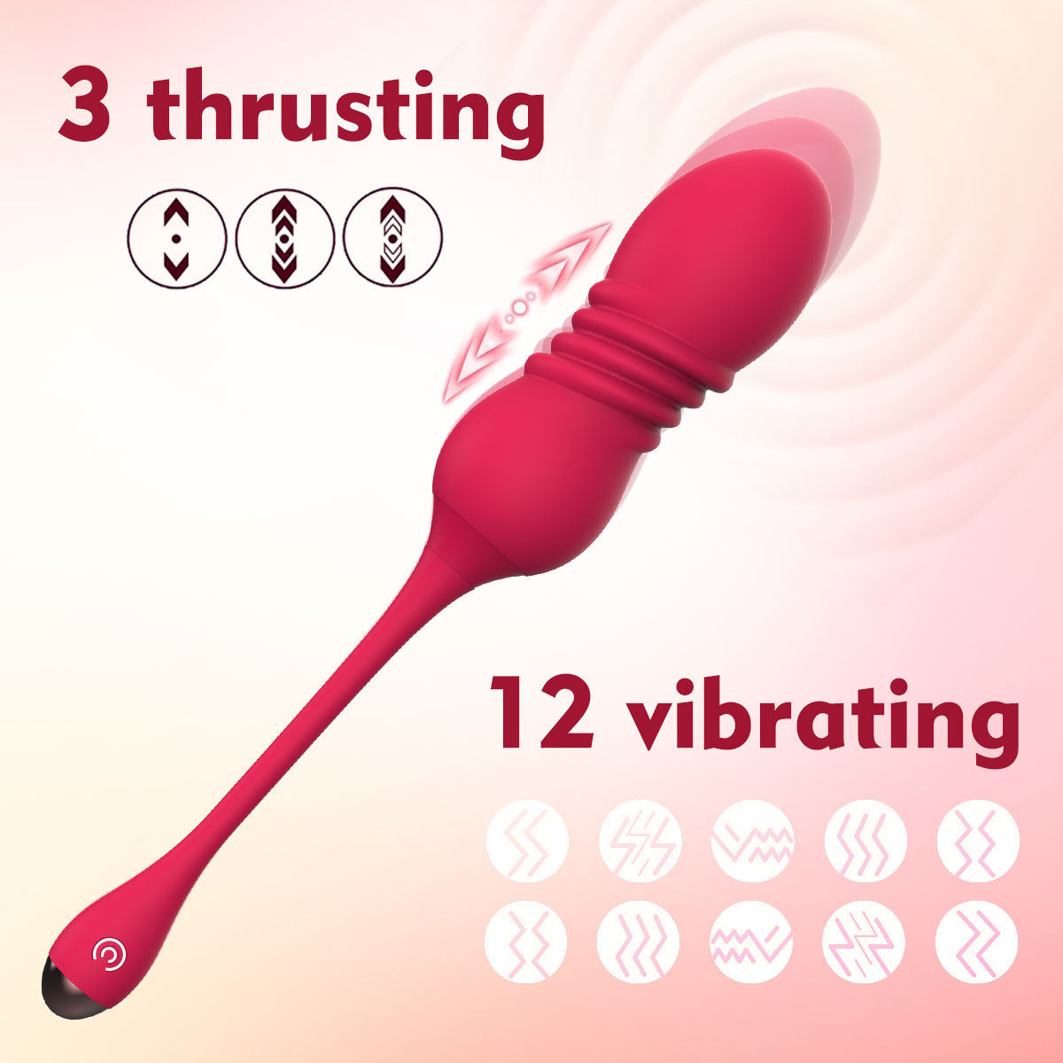 Wireless Remote Control Telescopic Vibrating Egg for Women Silicone Vibrating Massager Adult Sex Toys