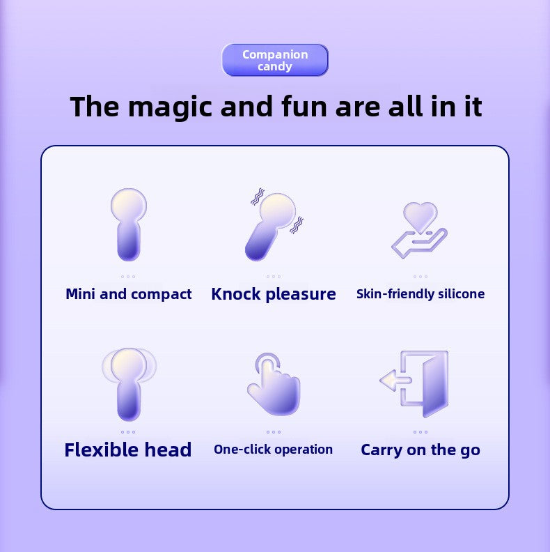 Mini Massage Stick Dormitory Silent Vibrator Female Masturbator Adult Clitoral Masturbation Massage AV Stick