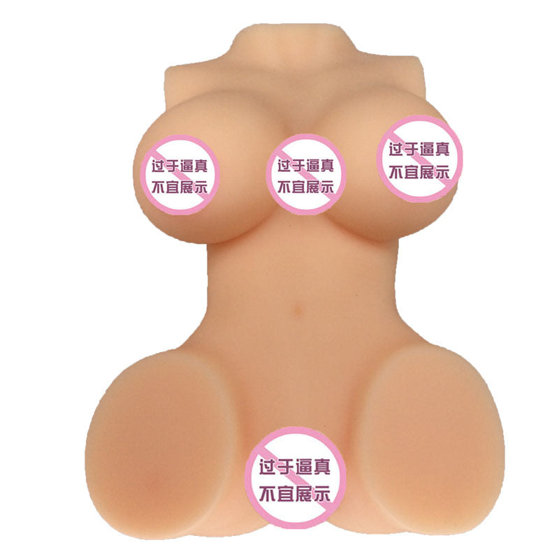 Masturbator Airplane Cup Big Butt Dual Hole Dual Channel Realistic Doll Sitting Posture Neighbor Sister Half Body Silicone Mini