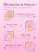 Fascia Gun Masturbation Device Female AV Massage Vibrator Electric Adult Sex Toys