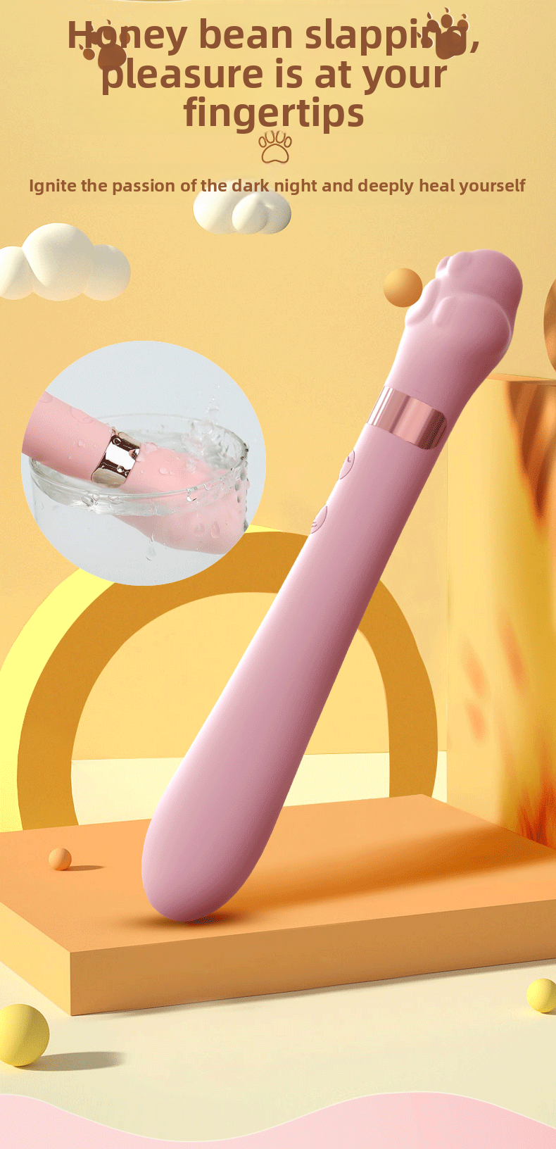 Clitoral Instant Orgasm Female Vibrator Meow Cat Paw Masturbator Insertable Vibrator