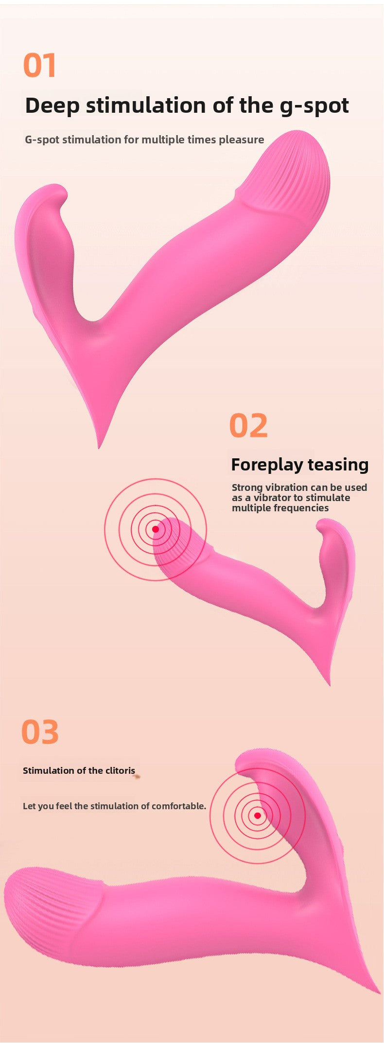 Wireless Remote Control Female Invisible Wearable Vibrator Pulse Instant Orgasm Dildo Masturbator Sex Toy