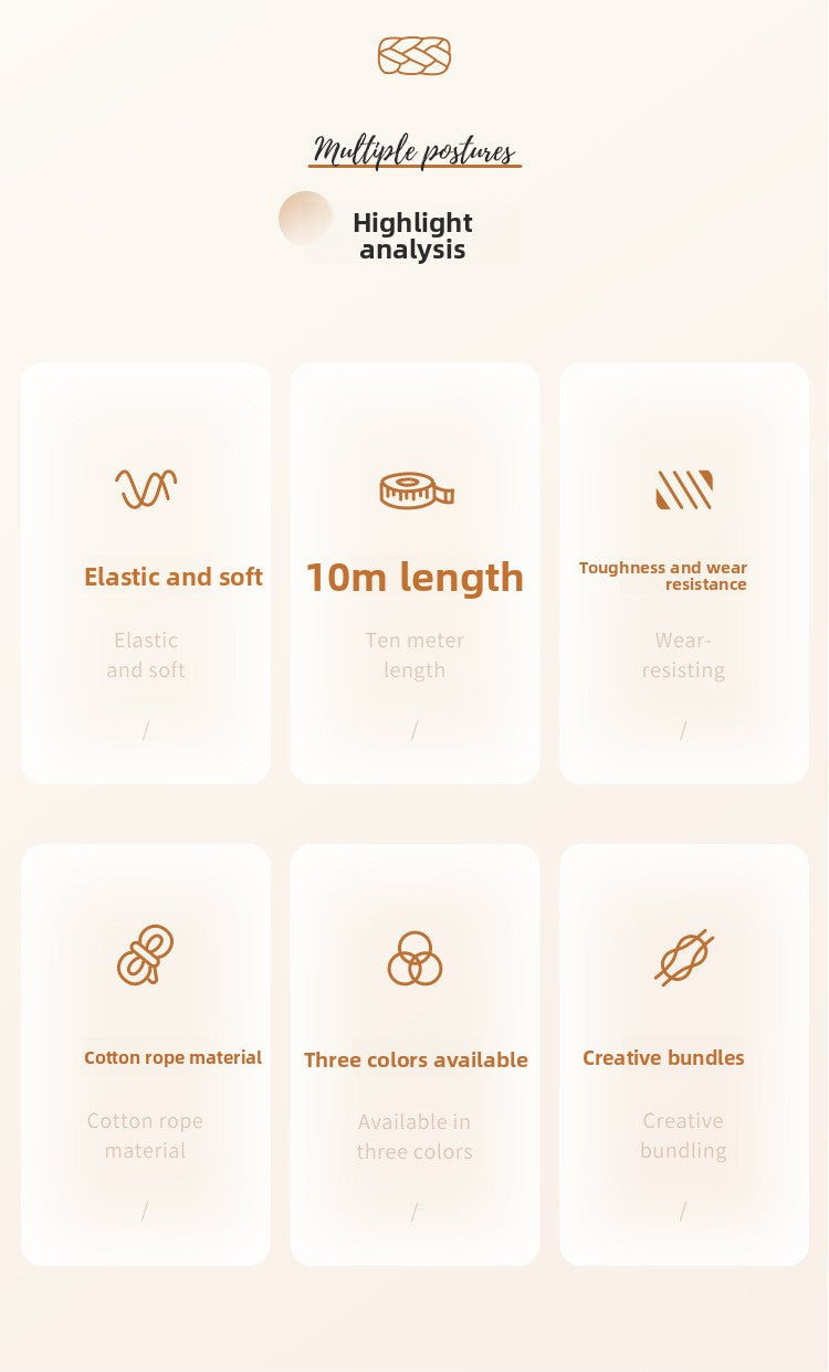 New Bondage Restraint Erotic SM Binding Rope Alternative Sex Toys Kinky Props Couple Flirting Adult Products