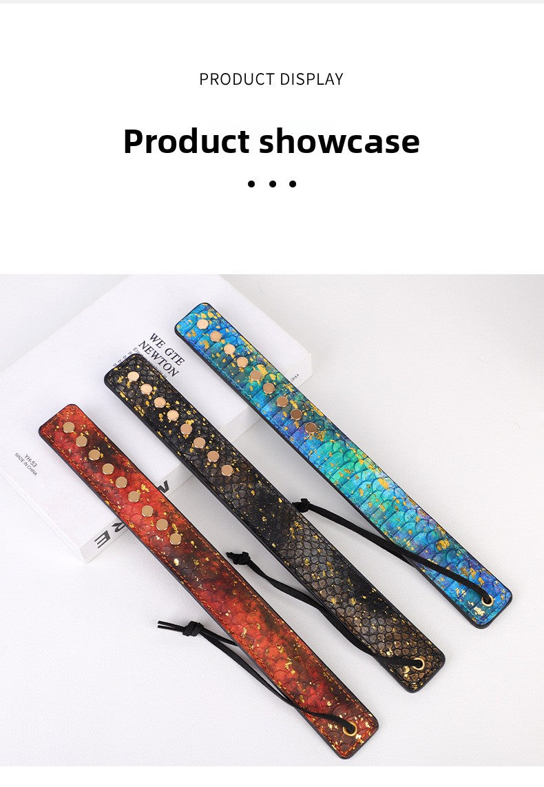 Sex Toys SM Props Rivet Dragon Bone Spanker Couple Training Spanking Abusive Torture Tool Leather Spanker Adult Products