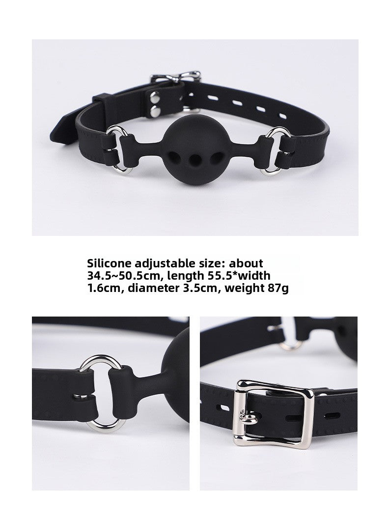 SM Props Sex Oral Ball Female M Training Deep Throat Oral Bite Ring Forced Mouth Opening Bone Silicone Mouth Gag Cat Whiskers Mouth Shackle