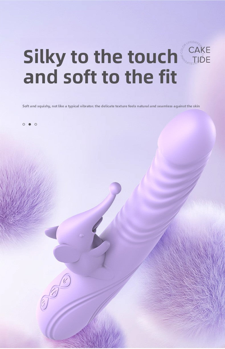 Automatic Heating Telescopic Tongue Licking G-Spot Instant Climax Vibrating Massager for Women Adult Masturbator