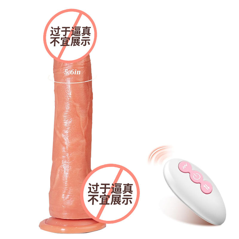 Silicone Electric Dildo Automatic Thrusting Wireless Remote Control Vibrating Female Masturbation Realistic Dildo Sex Toy