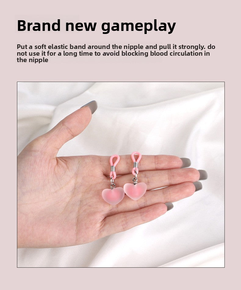 Sex Toys SM Props Silicone Nipple Clamps Rubber Bands Nipple Binders for Women Teasing Restraint Nipple Clips