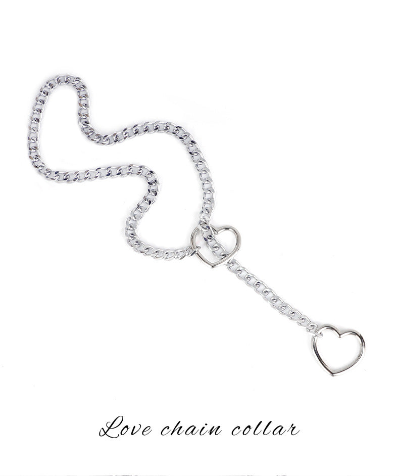 Sex Toys SM Props Love Chain Collar Female Wear Necklace Binding Toys Adult