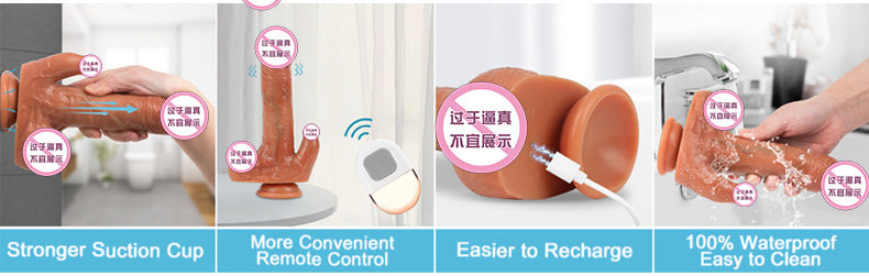 Dildo Vibrator Sex Toys for Women, Realistic Dildo, Masturbator with Automatic Thrusting	Vibrating Dildo