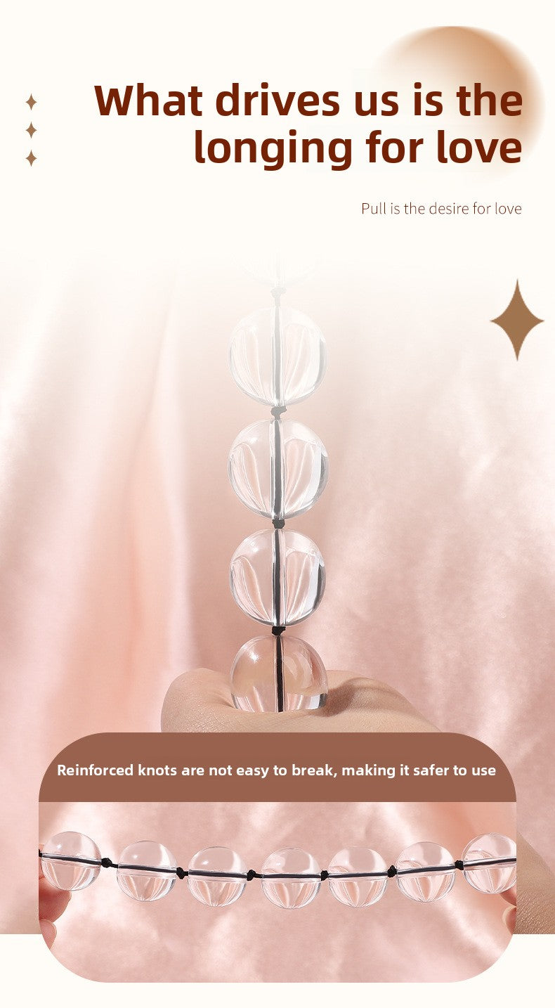 Sex Toys SM Props Anal Development Glass Beads Anal Plug SM Training Masturbation Anal Beads Alternative Adult Products