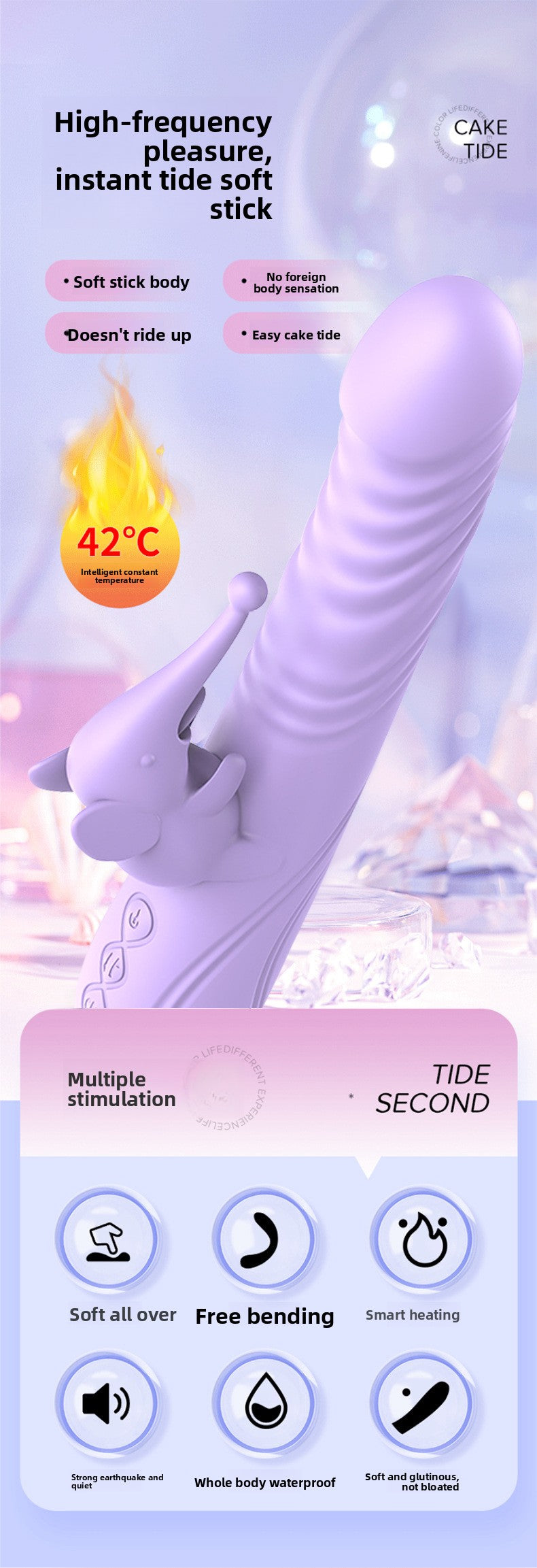 Automatic Heating Telescopic Tongue Licking G-Spot Instant Climax Vibrating Massager for Women Adult Masturbator