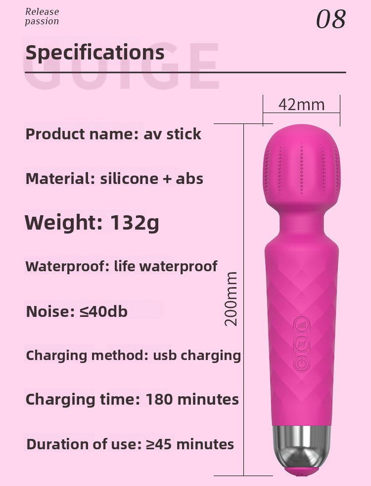 Customized AV Female Vibrator Adult Electric Massage Stick G-Spot Instant Climax Sex Toys