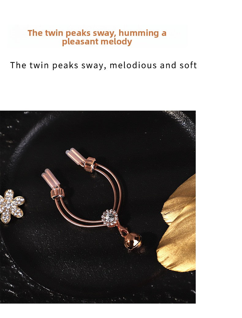 Sexy SM Props Antlers Bells Nipple Clamps Couple Flirting Teasing Nipple Clamps Vagina Clamps Toys