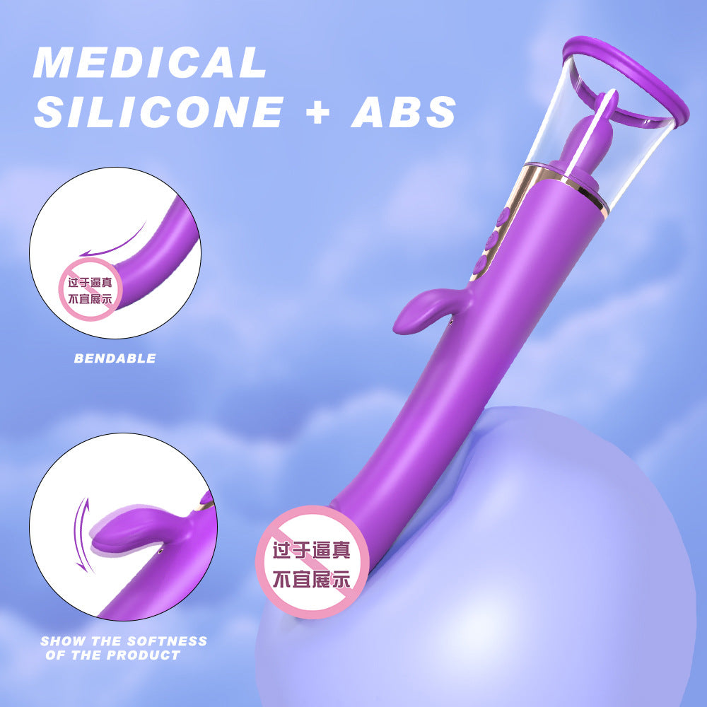 Sucking vibrator into the body for women, adult toy vibrating stick