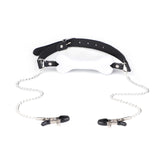 Erotic SM Props Bone Mouth Gag Humiliation Training Silicone Mouth Ball Erotic Nipple Clamps Mouth Cage Alternative Adult Products