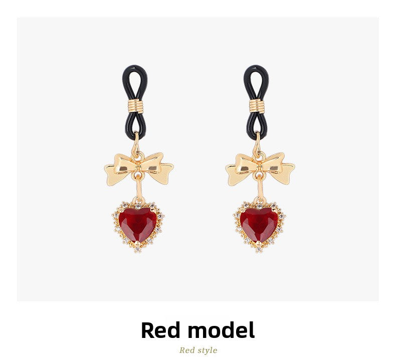 Sexy Props Supplies Bowknot Love Breast Clip Female Wearable Chest Flirting Teasing Stimulating Adult Products