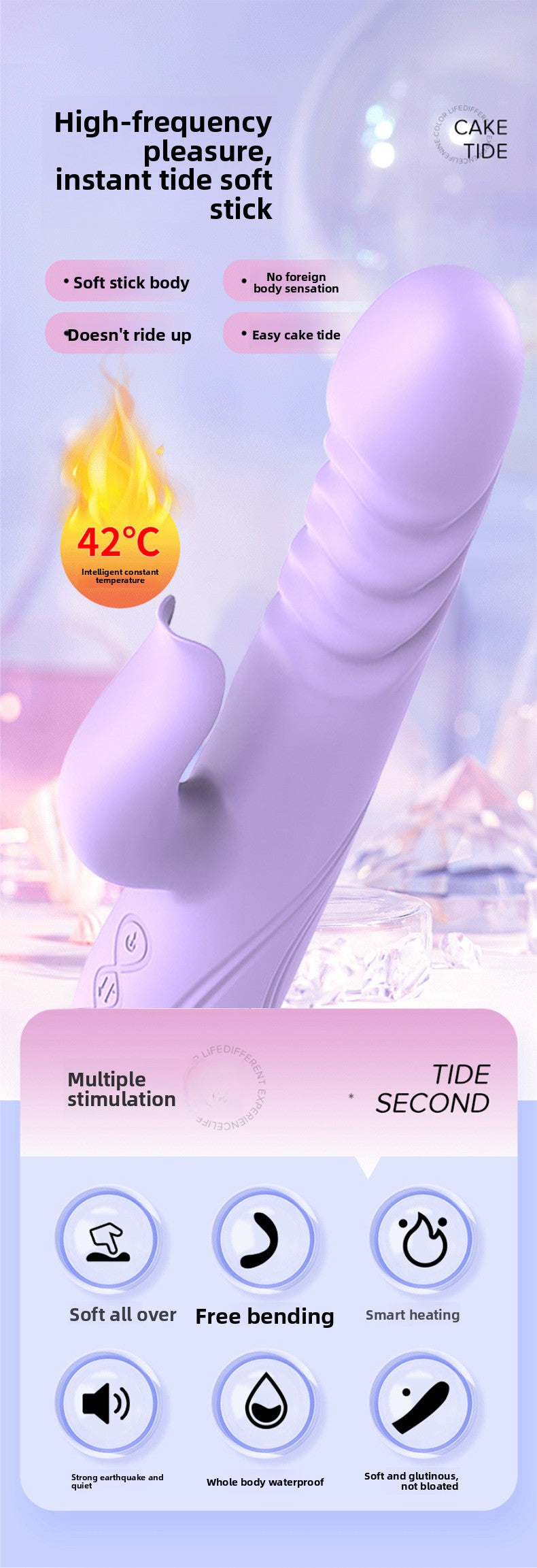Multi-frequency Telescopic Automatic Heating G-spot Instant Thrusting Vibrating Massager Wand Female Essential Masturbation Device