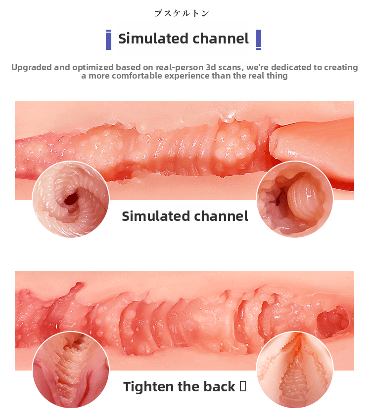 Xuanmei Solid Silicone Doll Adult Products Male Real Half Body Pussy Buttocks Inverted Mold Masturbator for Men