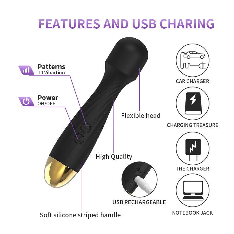 Cross-border Hot-Selling AV Massage Vibrator for Women, Orgasm Masturbator, Adult Sex Toys
