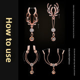 Sexy SM Props Antlers Bells Nipple Clamps Couple Flirting Teasing Nipple Clamps Vagina Clamps Toys
