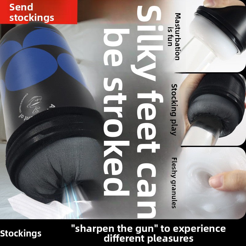 New Stockings Aircraft Cup Male Dormitory Invisible Manual Cup Adult Male Masturbation Male Sex Products Toys