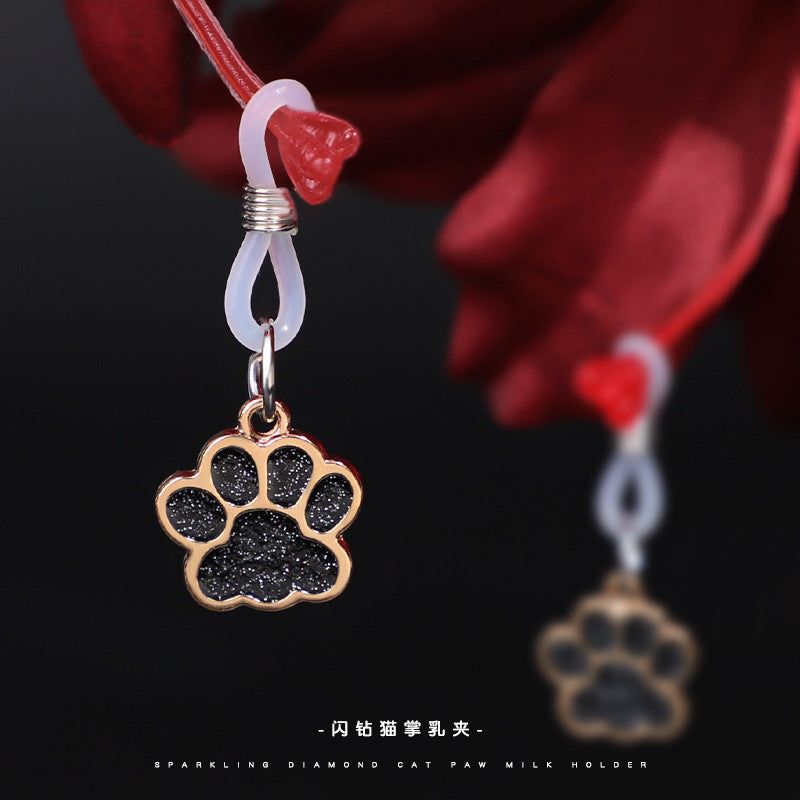 Sex Toys Props Flash Diamond Cat Claw Nipple Clips Female Teasing Invisible Breast Bundle Adult Products Double Peak Nipple Clips