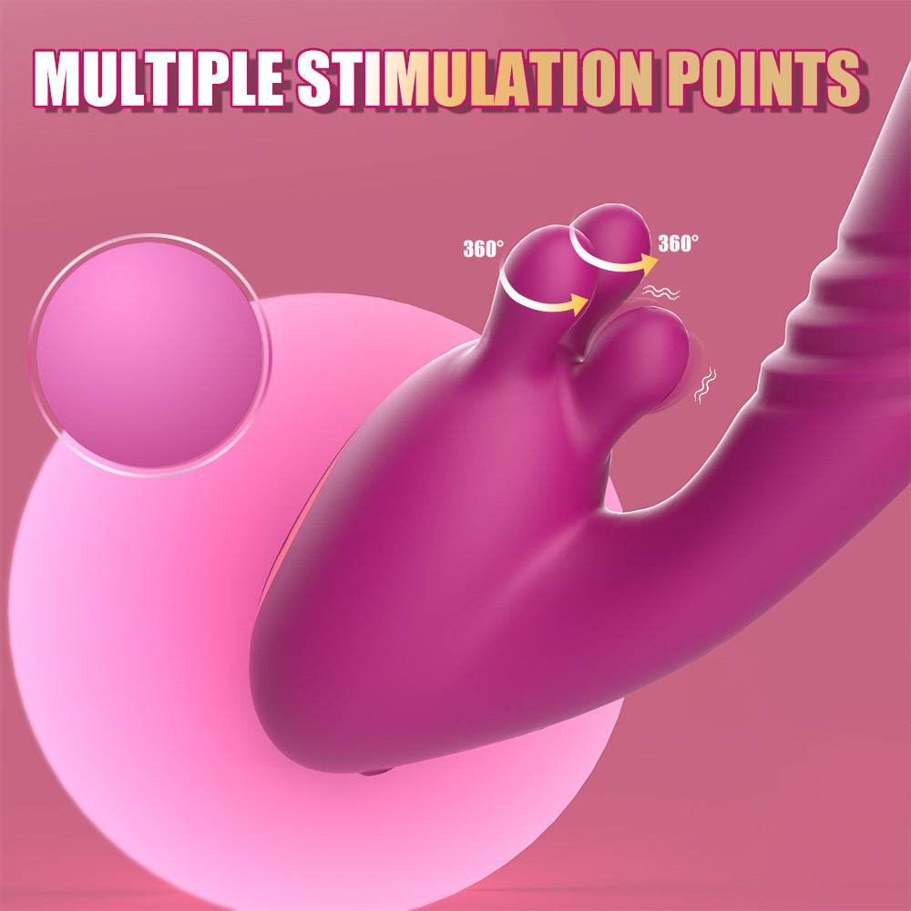 Kneading Vibrator Insertable Telescopic Female Masturbator Adult Toy Sex Product Vibrator for Women Strong Vibration