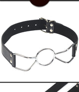 SM Sex Toys Forced Mouth Opening Iron Ring Mouth Gag SM Deep Throat Mouth Plug Alternative Sex Props Adult Sex Toys