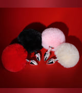 Sexy SM Props Mini Fur Ball Rabbit Tail Anal Plug Female Back Chamber Anal Expander Adult Products