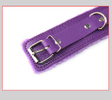 Hot Selling SM Props Lychee Pattern Sexy Handcuffs SM Training Bondage Plush Handcuffs Alternative Adult Products