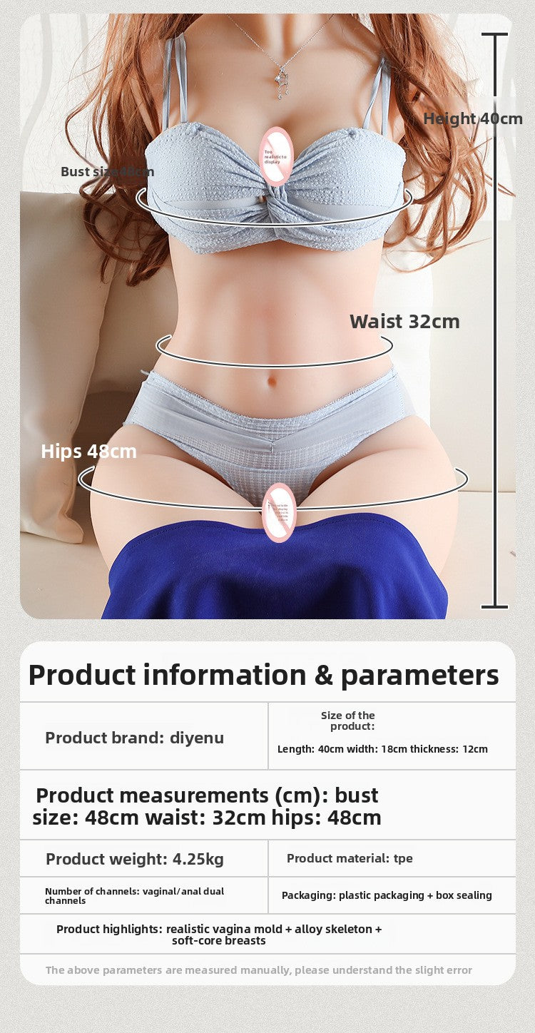 Xuanmei Solid Silicone Doll Adult Products Male Real Half Body Pussy Buttocks Inverted Mold Masturbator for Men