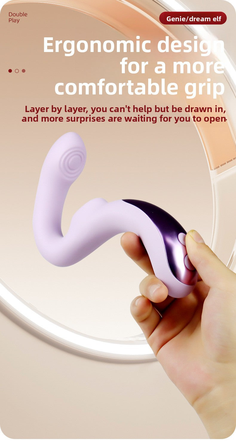 Foreign Trade G-Spot Vibrator Insertion Clitoral Dual Thrusting Female Adult Products High-End Handheld Adult Toys