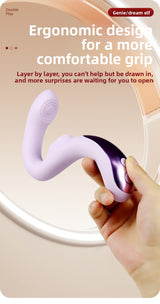 Foreign Trade G-Spot Vibrator Insertion Clitoral Dual Thrusting Female Adult Products High-End Handheld Adult Toys