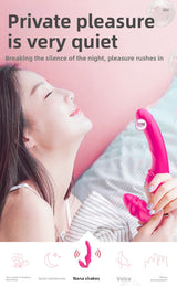Lesbian Remote Control Vibrator Soft Silicone Double-Headed Lesbian Wand Female Sex Toys Masturbator