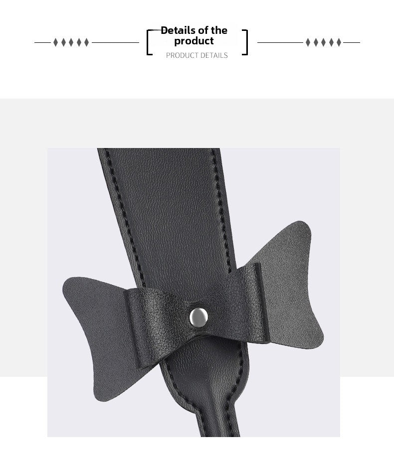 Sexy SM Props Bowknot Long Whip Wand Female Slave Training Teasing Slapping Bat Adult Products